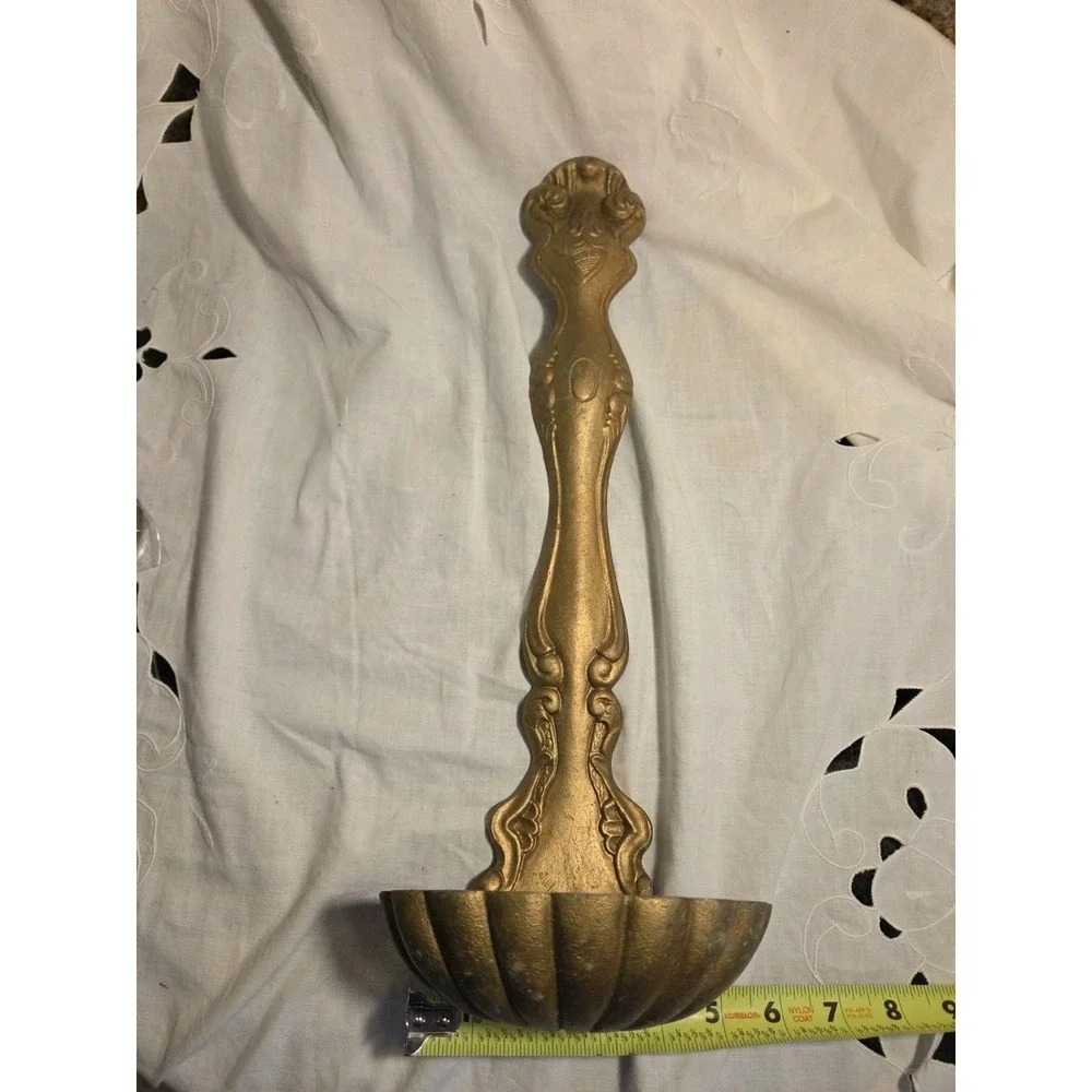 Vintage Cast Metal Ladle Mid Century Modern Wall Planter Or Decor